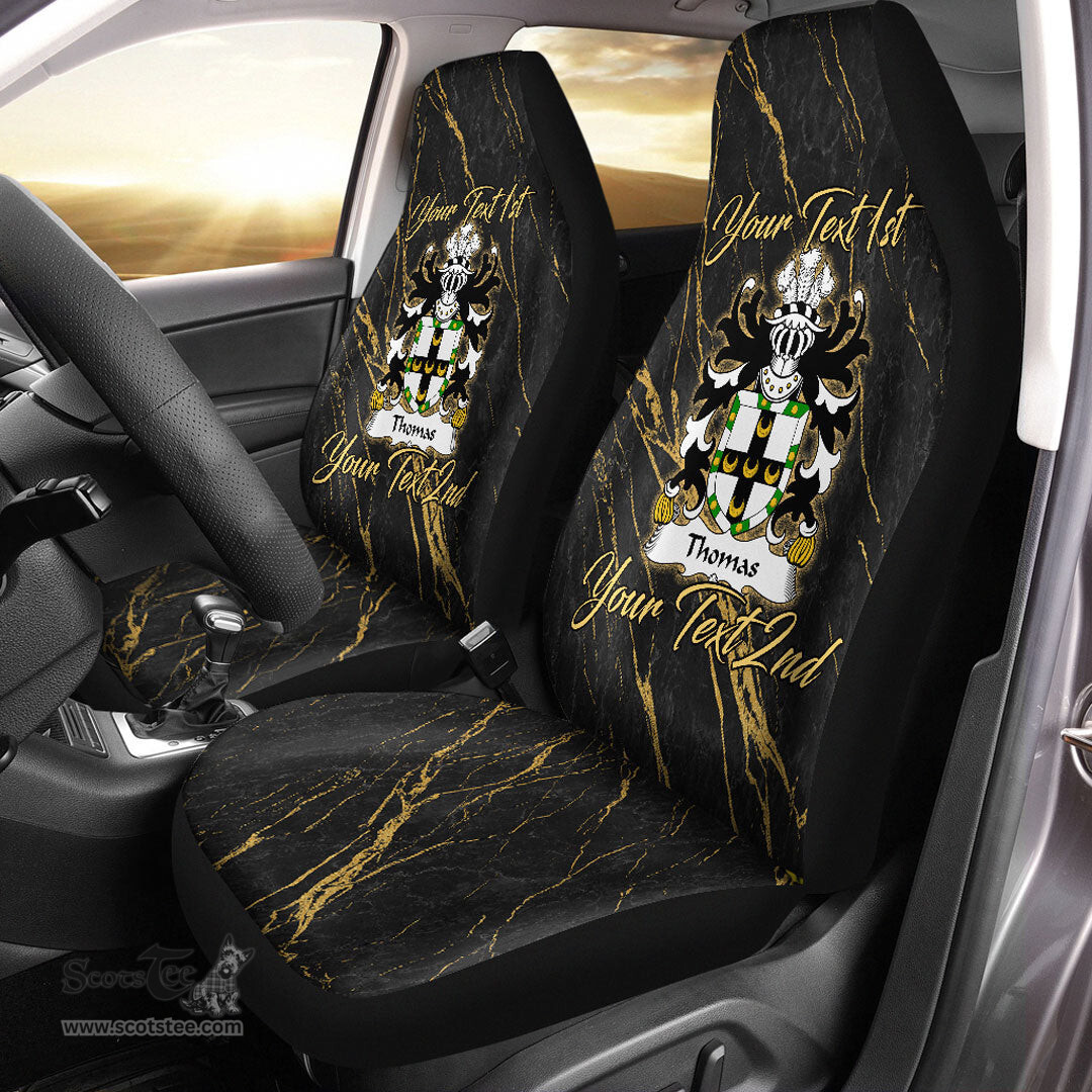 ScotsTee Shop Wales Thomas of Caernarfonshire Coat of Arms Family Crest Welsh Car Seat Covers