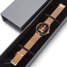ScotsTee Shop Welsh Coety Lords of Coety Glamorganshire Coat of Arms Family Crest Wales Watch Ultra-thin Stainless Steel Quartz Watch