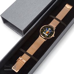 ScotsTee Shop Welsh Mytton lords of Mawddwy Coat of Arms Family Crest Wales Watch Ultra-thin Stainless Steel Quartz Watch