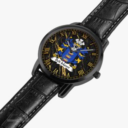 ScotsTee Shop Welsh Beli Mawr King of Britain Coat of Arms Family Crest Wales Watch Instafamous Wide Type Quartz Watch