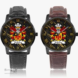 ScotsTee Shop Welsh Brereley or Brierley Coat of Arms Family Crest Wales Watch Instafamous Wide Type Quartz Watch
