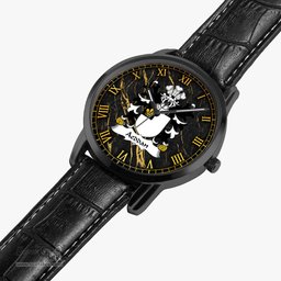 ScotsTee Shop Welsh Aeddan AP SEYSSYLLT Coat of Arms Family Crest Wales Watch Instafamous Wide Type Quartz Watch