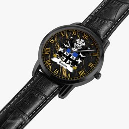 ScotsTee Shop Welsh Beven or Bevan Coat of Arms Family Crest Wales Watch Instafamous Wide Type Quartz Watch