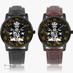 ScotsTee Shop Welsh Bedo AP DAFYDD AP GRUFFUDD Coat of Arms Family Crest Wales Watch Instafamous Wide Type Quartz Watch