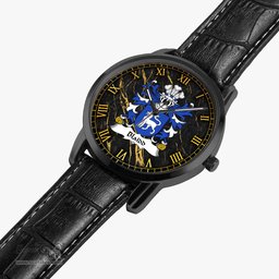 ScotsTee Shop Welsh Blaidd Y Blaidd Rhudd or Gest Coat of Arms Family Crest Wales Watch Instafamous Wide Type Quartz Watch