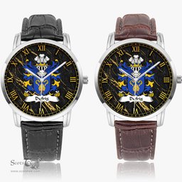 ScotsTee Shop Welsh Dyfrig Dubricius Saint Coat of Arms Family Crest Wales Watch Instafamous Wide Type Quartz Watch