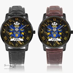 ScotsTee Shop Welsh Dyfrig Dubricius Saint Coat of Arms Family Crest Wales Watch Instafamous Wide Type Quartz Watch
