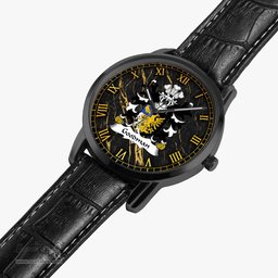 ScotsTee Shop Welsh Goodman of Ruthin Denbighshire Coat of Arms Family Crest Wales Watch Instafamous Wide Type Quartz Watch