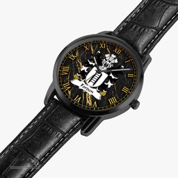 ScotsTee Shop Welsh Forden of Forden Montgomeryshire Coat of Arms Family Crest Wales Watch Instafamous Wide Type Quartz Watch
