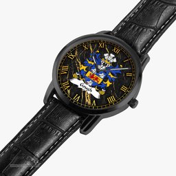 ScotsTee Shop Welsh Gough of Chester c.1481 Coat of Arms Family Crest Wales Watch Instafamous Wide Type Quartz Watch