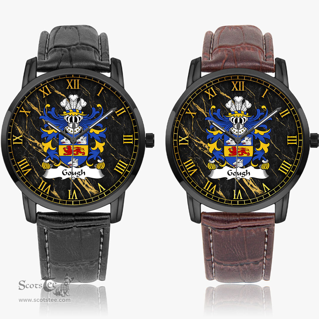 ScotsTee Shop Welsh Gough of Chester c.1481 Coat of Arms Family Crest Wales Watch Instafamous Wide Type Quartz Watch