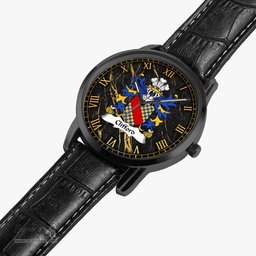 ScotsTee Shop Welsh Clifford of Herefordshire Coat of Arms Family Crest Wales Watch Instafamous Wide Type Quartz Watch
