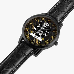 ScotsTee Shop Welsh Gleg of Cheshire Coat of Arms Family Crest Wales Watch Instafamous Wide Type Quartz Watch