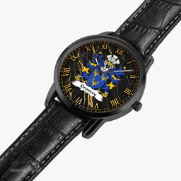 ScotsTee Shop Welsh Gronwy GOCH of Llangathen Carmarthenshire Coat of Arms Family Crest Wales Watch Instafamous Wide Type Quartz Watch