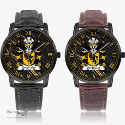 ScotsTee Shop Welsh Gwehelor lord of Llantrisaint Monmouthshire Coat of Arms Family Crest Wales Watch Instafamous Wide Type Quartz Watch