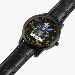 ScotsTee Shop Welsh Evans of Montgomeryshire Coat of Arms Family Crest Wales Watch Instafamous Wide Type Quartz Watch