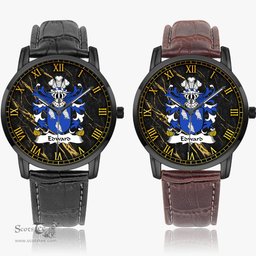 ScotsTee Shop Welsh Edward AP RHYS Coat of Arms Family Crest Wales Watch Instafamous Wide Type Quartz Watch