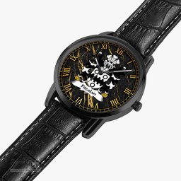 ScotsTee Shop Welsh Fitzalan alias Viell Coat of Arms Family Crest Wales Watch Instafamous Wide Type Quartz Watch