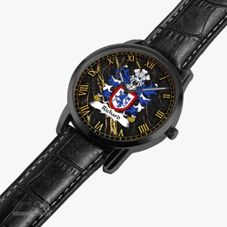 ScotsTee Shop Welsh Richard IARLL KLAR Earl of Clare Coat of Arms Family Crest Wales Watch Instafamous Wide Type Quartz Watch