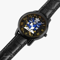 ScotsTee Shop Welsh Moore lords of Crick Monmouthshire Coat of Arms Family Crest Wales Watch Instafamous Wide Type Quartz Watch