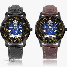 ScotsTee Shop Welsh Tully Bishop of St. Davids Coat of Arms Family Crest Wales Watch Instafamous Wide Type Quartz Watch