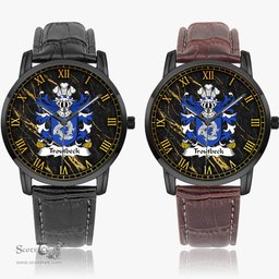 ScotsTee Shop Welsh Troutbeck Daughter m. Sir William Griffith Coat of Arms Family Crest Wales Watch Instafamous Wide Type Quartz Watch