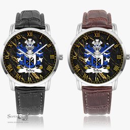 ScotsTee Shop Welsh Talley Chancellor of St. Davids Coat of Arms Family Crest Wales Watch Instafamous Wide Type Quartz Watch