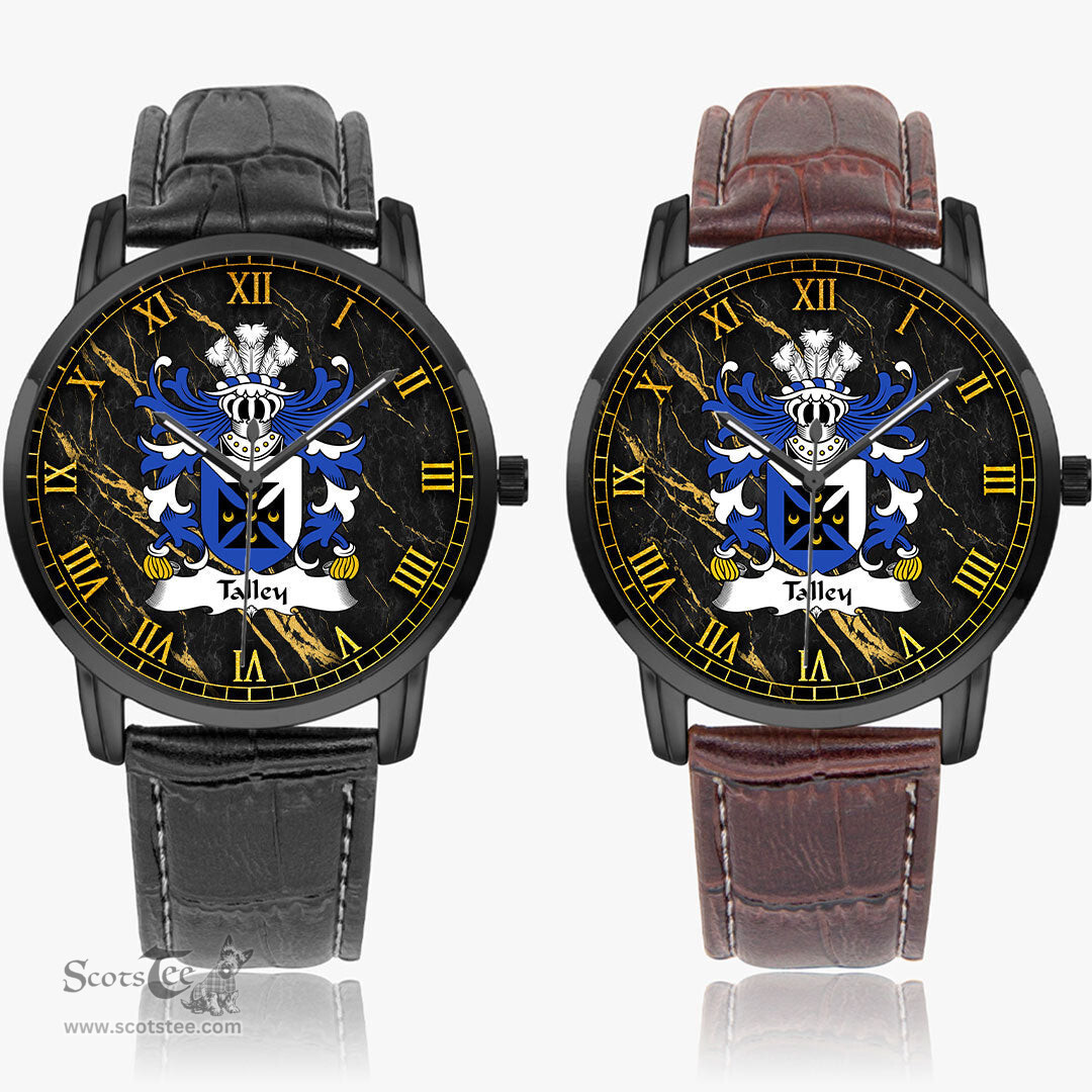 ScotsTee Shop Welsh Talley Chancellor of St. Davids Coat of Arms Family Crest Wales Watch Instafamous Wide Type Quartz Watch