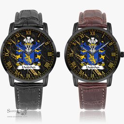 ScotsTee Shop Welsh Llywelyn EURDORCHOG born c.1030 Coat of Arms Family Crest Wales Watch Instafamous Wide Type Quartz Watch