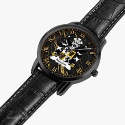 ScotsTee Shop Welsh Macsen WLEDIG Roman Emperor Maximus Coat of Arms Family Crest Wales Watch Instafamous Wide Type Quartz Watch