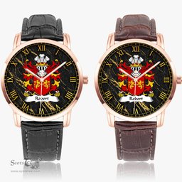 ScotsTee Shop Welsh Robert lord of Cydewen Coat of Arms Family Crest Wales Watch Instafamous Wide Type Quartz Watch