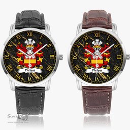 ScotsTee Shop Welsh Philpot AP RHYS Coat of Arms Family Crest Wales Watch Instafamous Wide Type Quartz Watch