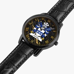 ScotsTee Shop Welsh Lewys AP RHYS AP HYWEL AP GRUFFUDD Coat of Arms Family Crest Wales Watch Instafamous Wide Type Quartz Watch