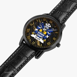 ScotsTee Shop Welsh Smith of Denbighshire Coat of Arms Family Crest Wales Watch Instafamous Wide Type Quartz Watch