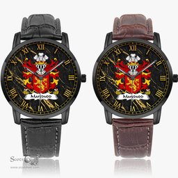ScotsTee Shop Welsh Maredudd or Meredith AP BLEDDYN AP CYNFYN Coat of Arms Family Crest Wales Watch Instafamous Wide Type Quartz Watch