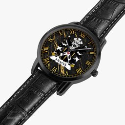 ScotsTee Shop Welsh Meyrick of Bodorgan Anglesey Coat of Arms Family Crest Wales Watch Instafamous Wide Type Quartz Watch