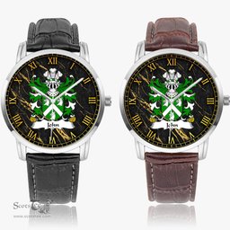 ScotsTee Shop Welsh John AP JENKIN AP MADOG Coat of Arms Family Crest Wales Watch Instafamous Wide Type Quartz Watch