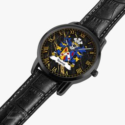 ScotsTee Shop Welsh Young Bishop of St. Davids Coat of Arms Family Crest Wales Watch Instafamous Wide Type Quartz Watch