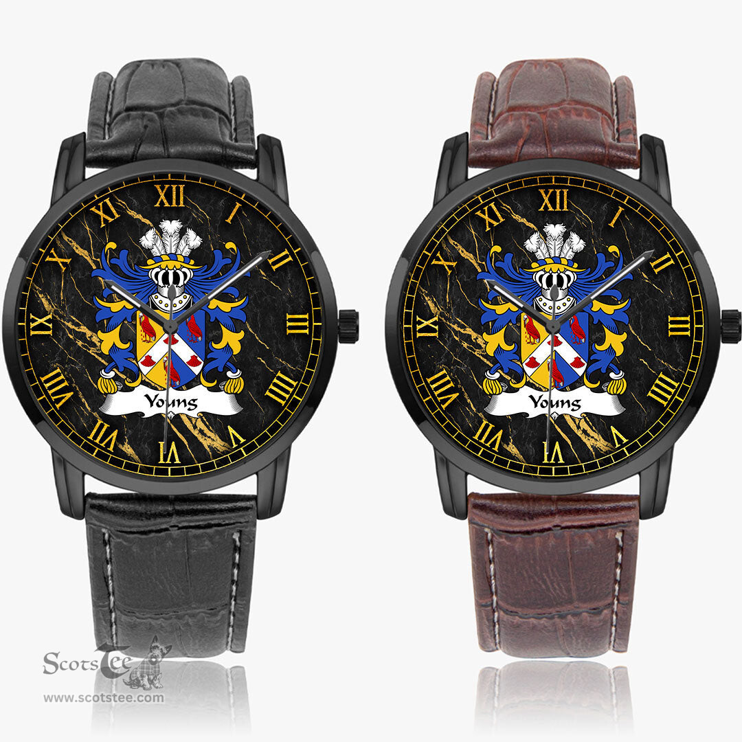 ScotsTee Shop Welsh Young Bishop of St. Davids Coat of Arms Family Crest Wales Watch Instafamous Wide Type Quartz Watch