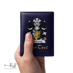 ScotsTee Shop Welsh Goodman of Ruthin Denbighshire Coat of Arms Family Crest Welsh Leather Wallet