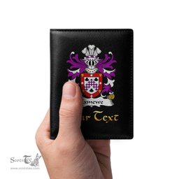 ScotsTee Shop Welsh Exmewe of Ruthin Denbighshire Coat of Arms Family Crest Welsh Leather Wallet