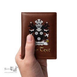 ScotsTee Shop Welsh Cunedda WLEDIG Coat of Arms Family Crest Welsh Leather Wallet