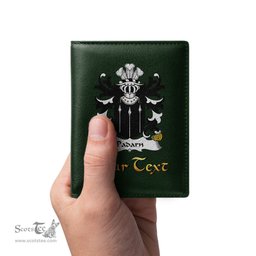 ScotsTee Shop Welsh Padarn PEISRUDD Coat of Arms Family Crest Welsh Leather Wallet
