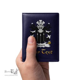 ScotsTee Shop Welsh Padarn PEISRUDD Coat of Arms Family Crest Welsh Leather Wallet