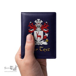 ScotsTee Shop Welsh Rayne of Brocastell Glamorgan Coat of Arms Family Crest Welsh Leather Wallet