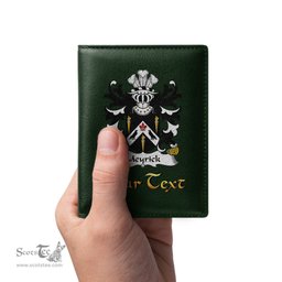 ScotsTee Shop Welsh Meyrick of Bodorgan Anglesey Coat of Arms Family Crest Welsh Leather Wallet
