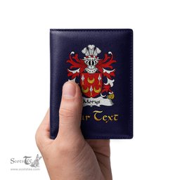 ScotsTee Shop Welsh Morys AP DAFYDD AB IEUAN Coat of Arms Family Crest Welsh Leather Wallet