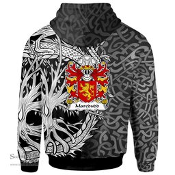 ScotsTee Shop Welsh Maredudd or Meredith AP BLEDDYN AP CYNFYN Coat of Arms Family Crest Wales Hoodie Celtic Dragon With Tree Of Life Hoodie