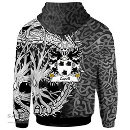 ScotsTee Shop Welsh Cadell King of Powys Coat of Arms Family Crest Wales Hoodie Celtic Dragon With Tree Of Life Hoodie