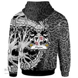 ScotsTee Shop Welsh Glynne of Glynllifon Caernarfonshire Coat of Arms Family Crest Wales Hoodie Celtic Dragon With Tree Of Life Hoodie